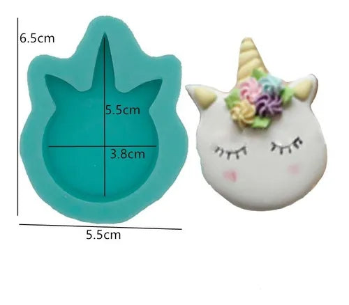Molde Silicon Carita de Unicornio 2