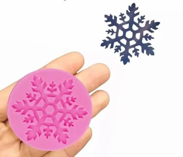 Molde de Silicon Copo de Nieve 3