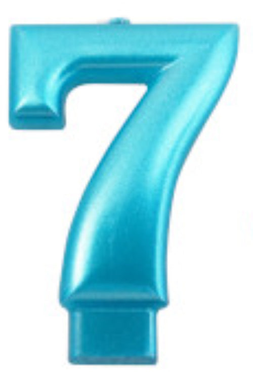 Vela Azul Metalico No 7