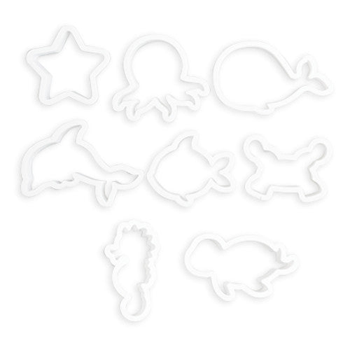 Juego Cortador Plastico Animalitos Marinos 8 pz