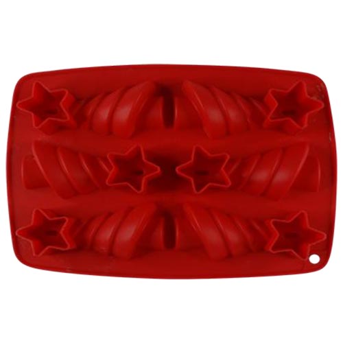 Molde Silicon Arbolitos Navideños 6 Cavidades