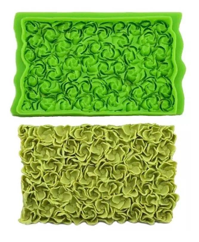 Molde Silicon Textura Hortensias