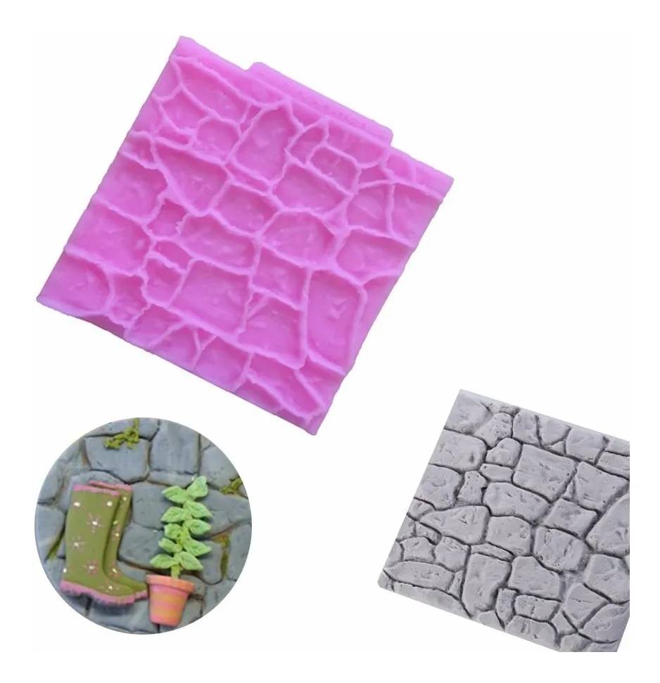 Molde de Silicon Textura Roca