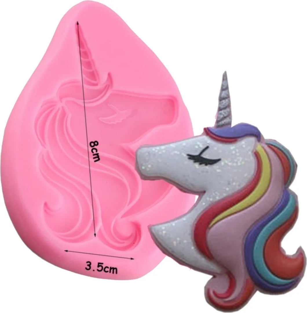 Molde Silicon Perfil Unicornio Grande