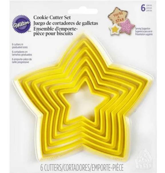 Juego de Cortadores Estrella 6 pz