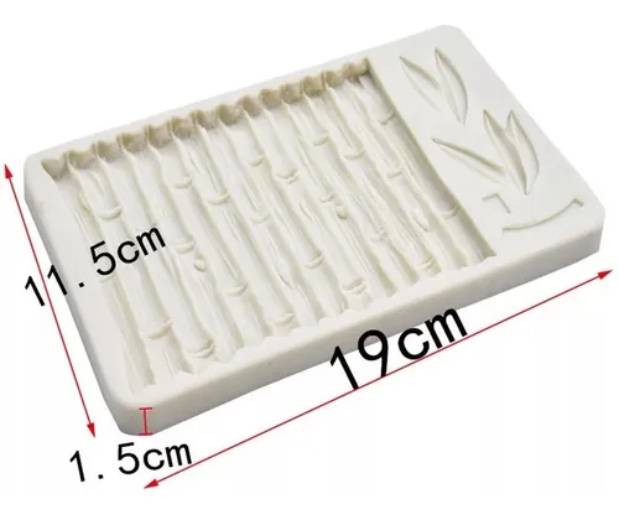 Molde Silicon Textura de Bamboo