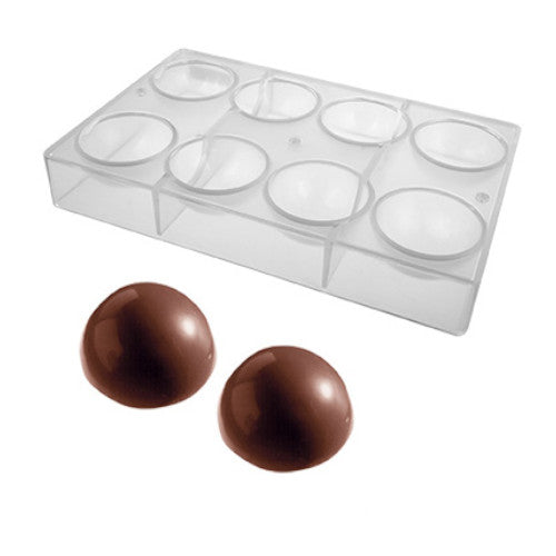 Molde Policarbonato Media Esfera 8 Cav Dia 6cm