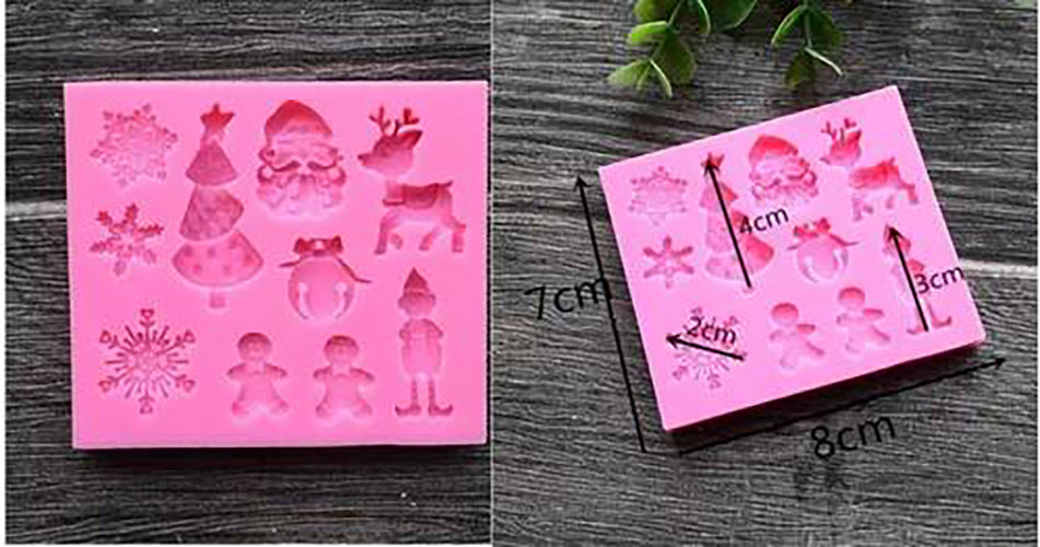 Molde Silicon Navidad Duende