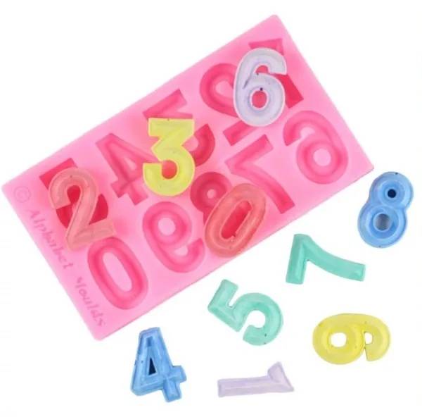 Molde Silicon Numeros Bisel