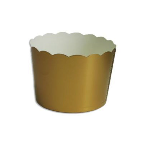 Vasito para Hornear Doraado 6x5.5cm 50 pz