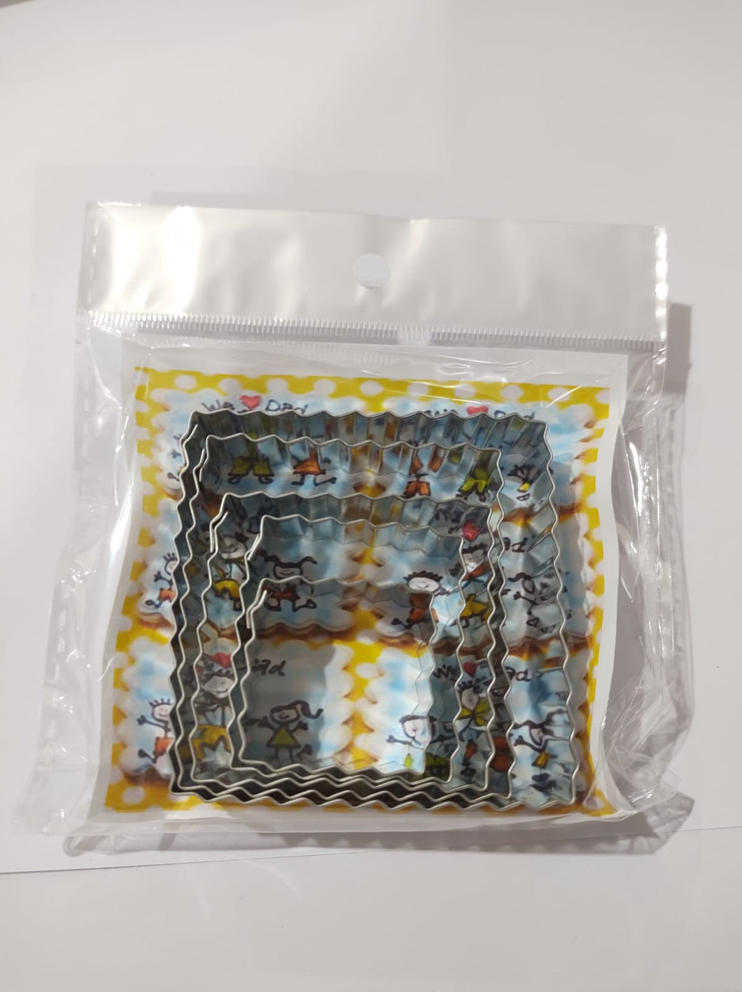 Cortadores Cuadrado Rizado 5 pz