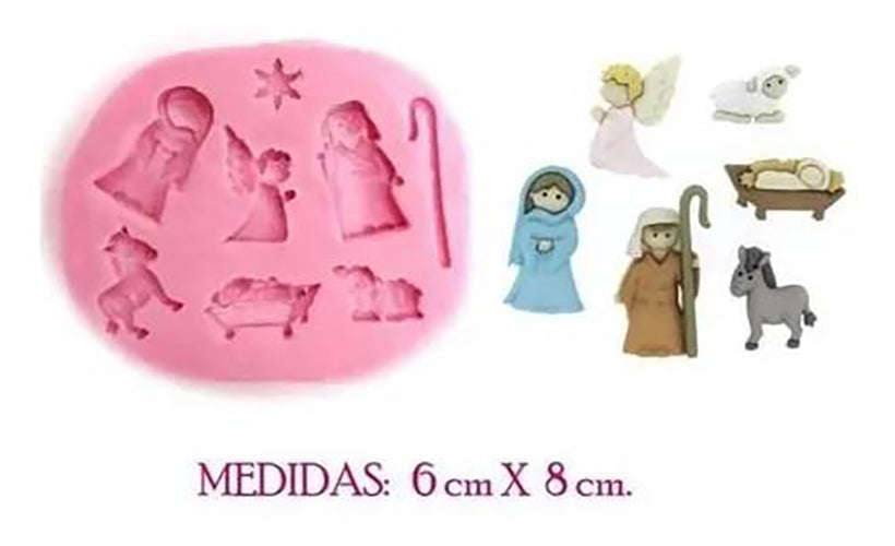 Molde Silicon Nacimiento Miniatura