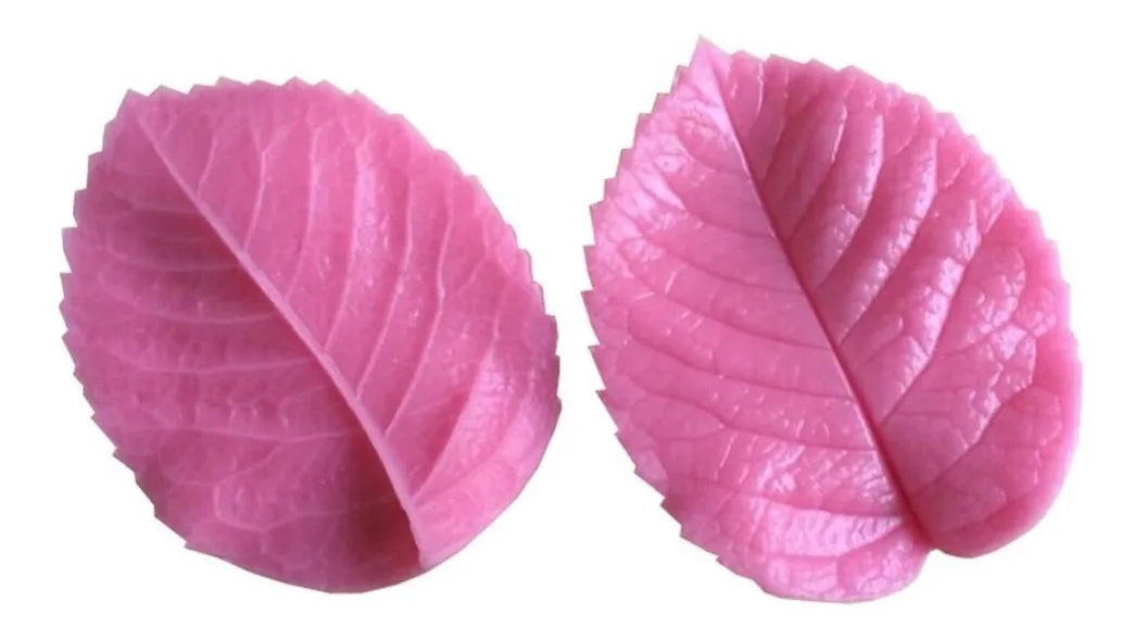 Molde Silicon Nervador Hoja de Rosa