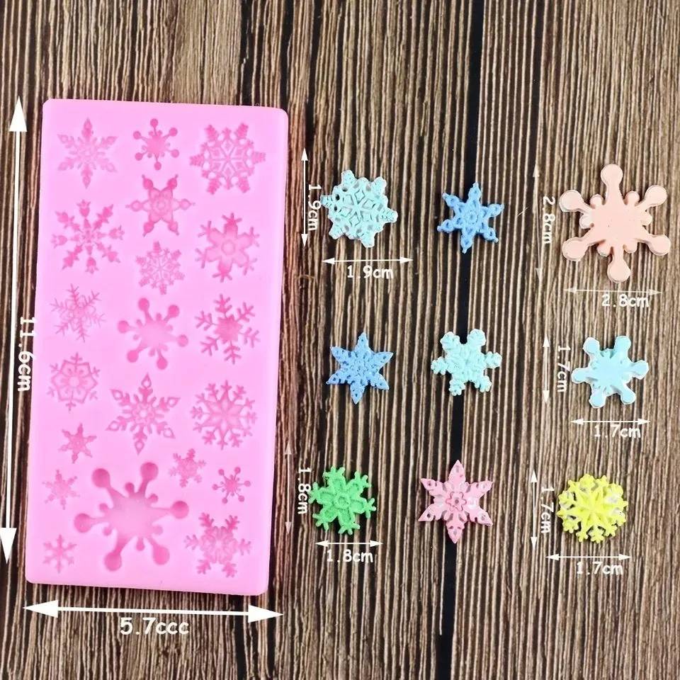Molde Silicon Copos de Nieve Varios