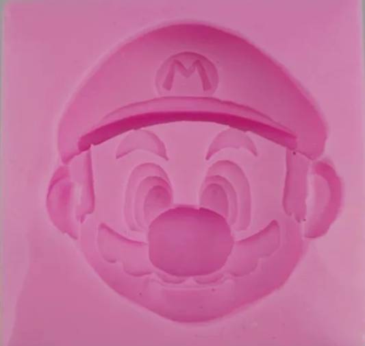 Molde de Silicon Cara de Mario Bross