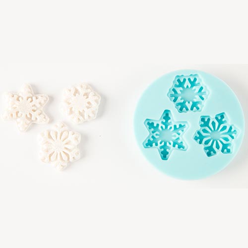 Molde de Silicon Copos de Nieve