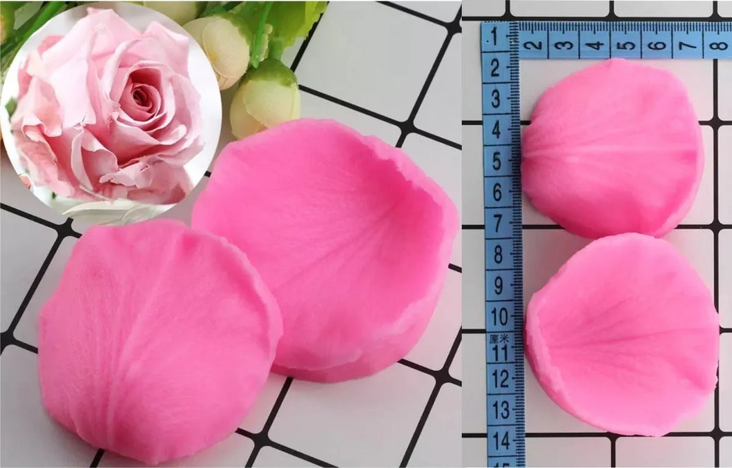 Molde Silicon Petalo de Rosa Abierta