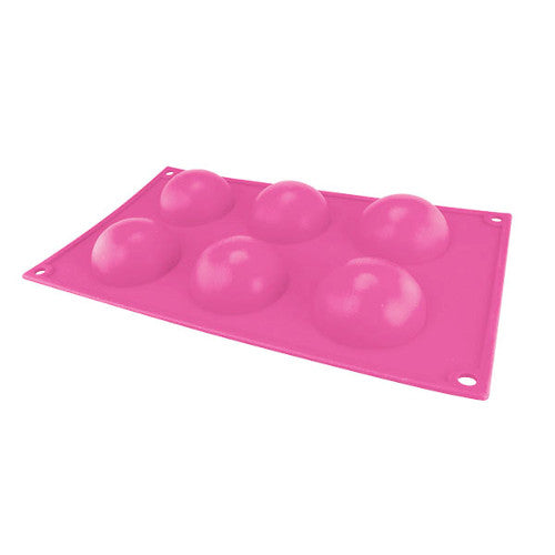 Molde Silicon 6 Cav. Media Esfera Sencilla