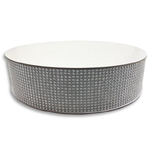 Base Pastel Cinta Diamante Espejo 30cm