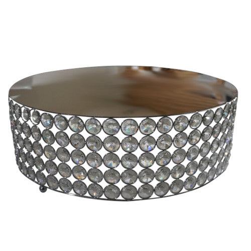Base Pastel Diamante Plata 40x13.5