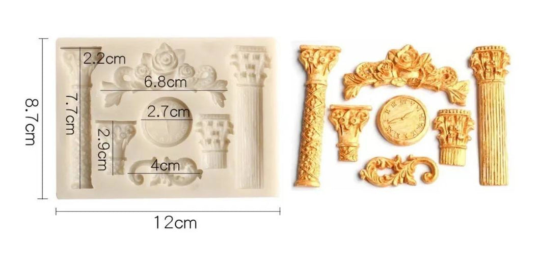 Molde Silicon Pilares y Columnas