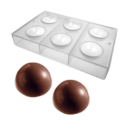Molde Policarbonato Media Esfera 6 Cav Dia 5.5cm