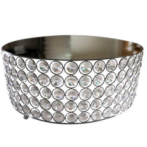 Base Pastel Diamante Plata 35x13.5cm