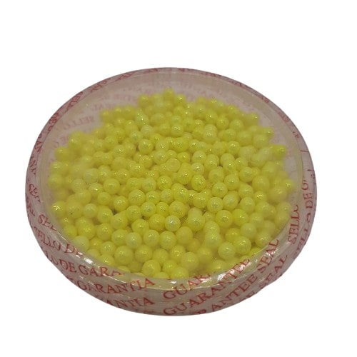 Perla Diamantada Amarillo Neon Mediana