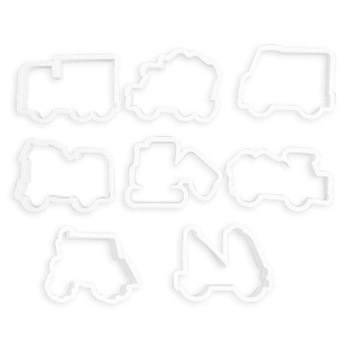 Juego Cortador Plastico Camioncitos 8 pz