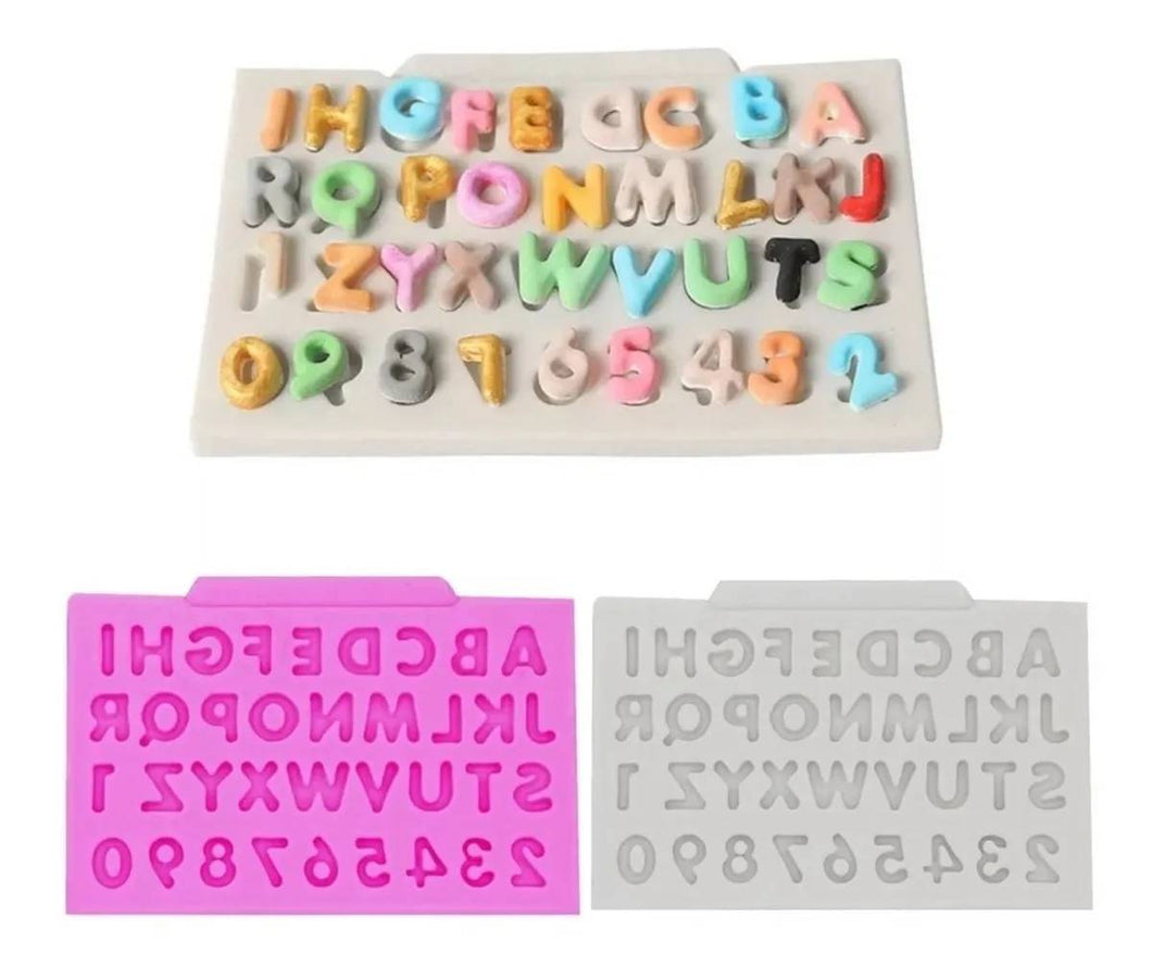 Molde Silicon Abecedario 1cm