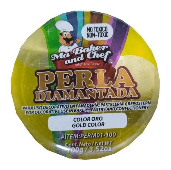 Perla Diamantada Oro Mediana 100gr