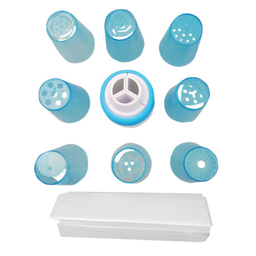 Juego Decoracion Duyas Acoplador Triple 12 pz