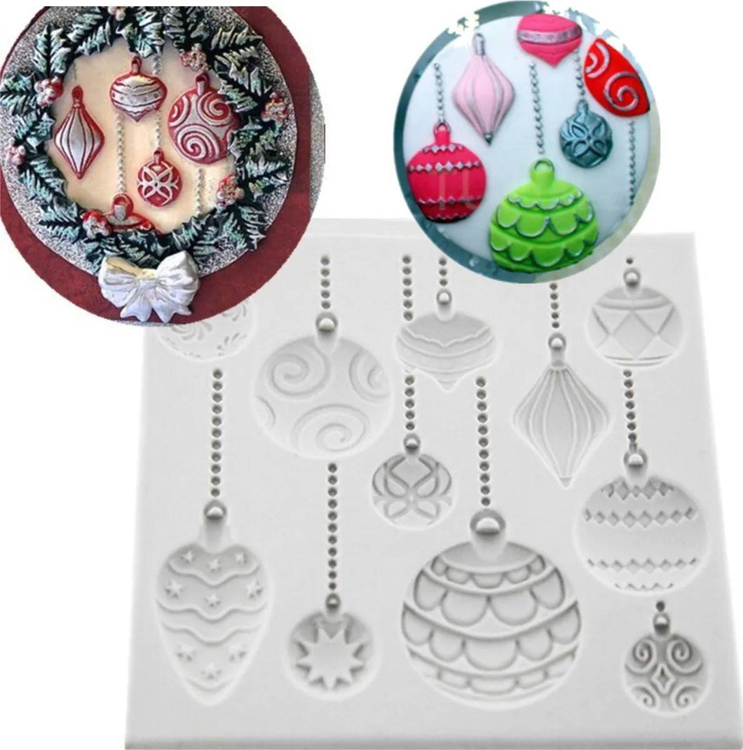 Molde de Silicon Esferas de Navidad