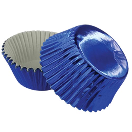 Capacillo Mediano Metalico Azul 50 pz