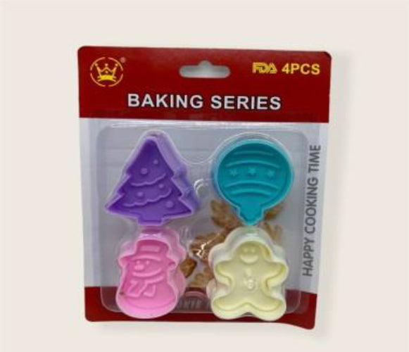 Cortadores Galleta Push Navidad Arbol Esfera Gengibre Nieve