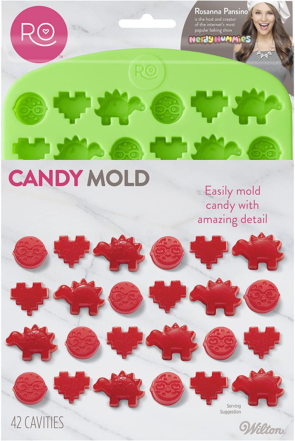 Molde Silicon Pixel Dinosaurio Corazon