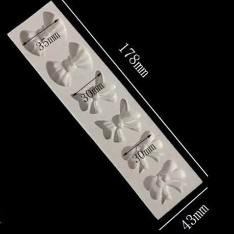 Molde Silicon Tira de Moños 1