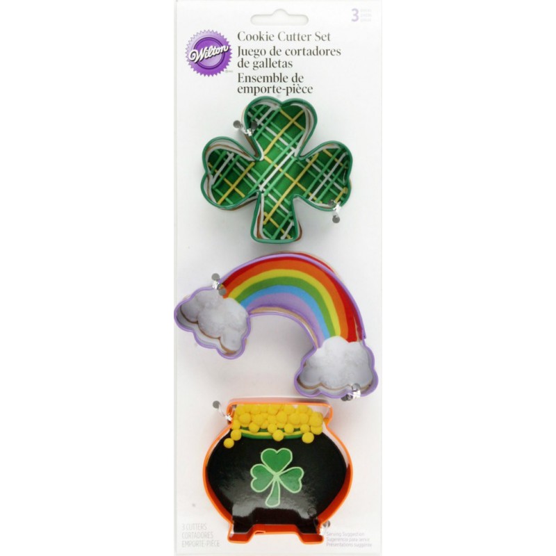 Juego de Cortadores para Galletas San Patricio 3 pz