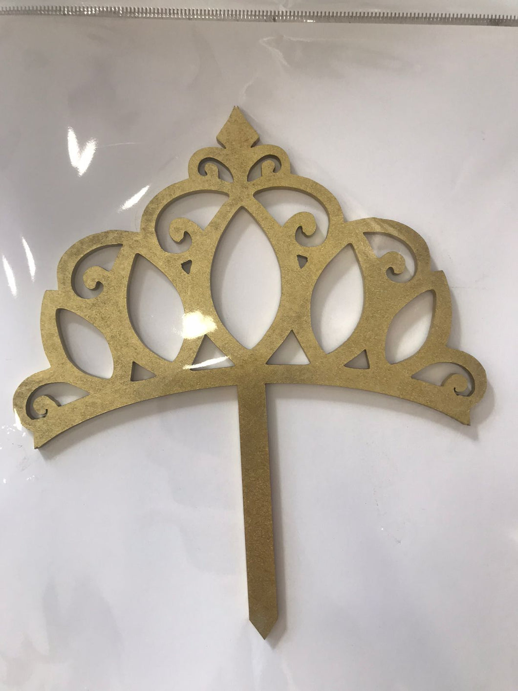 Cake Topper Dorado Corona