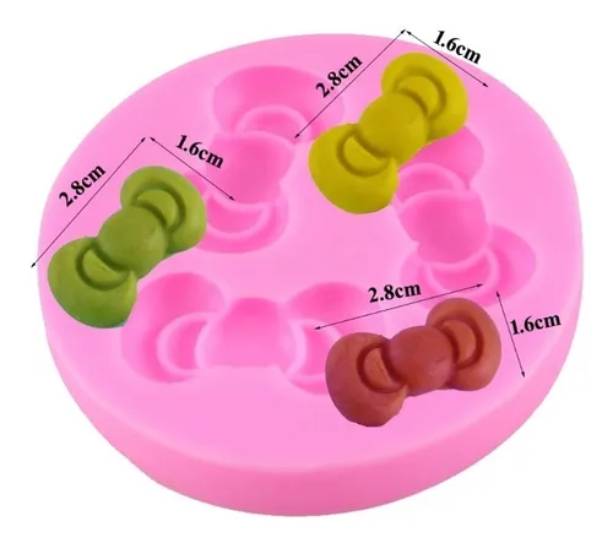 Molde Silicon Moños Kitty