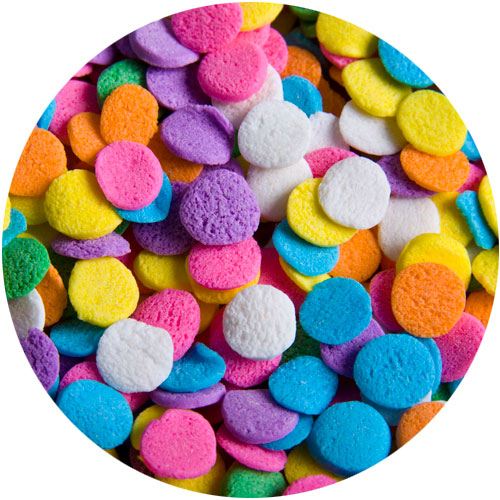 Confetti Redondo Mediano 100grs