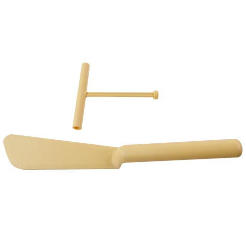 Juego Espatula Rodillo Crepas Plastico 2 pz