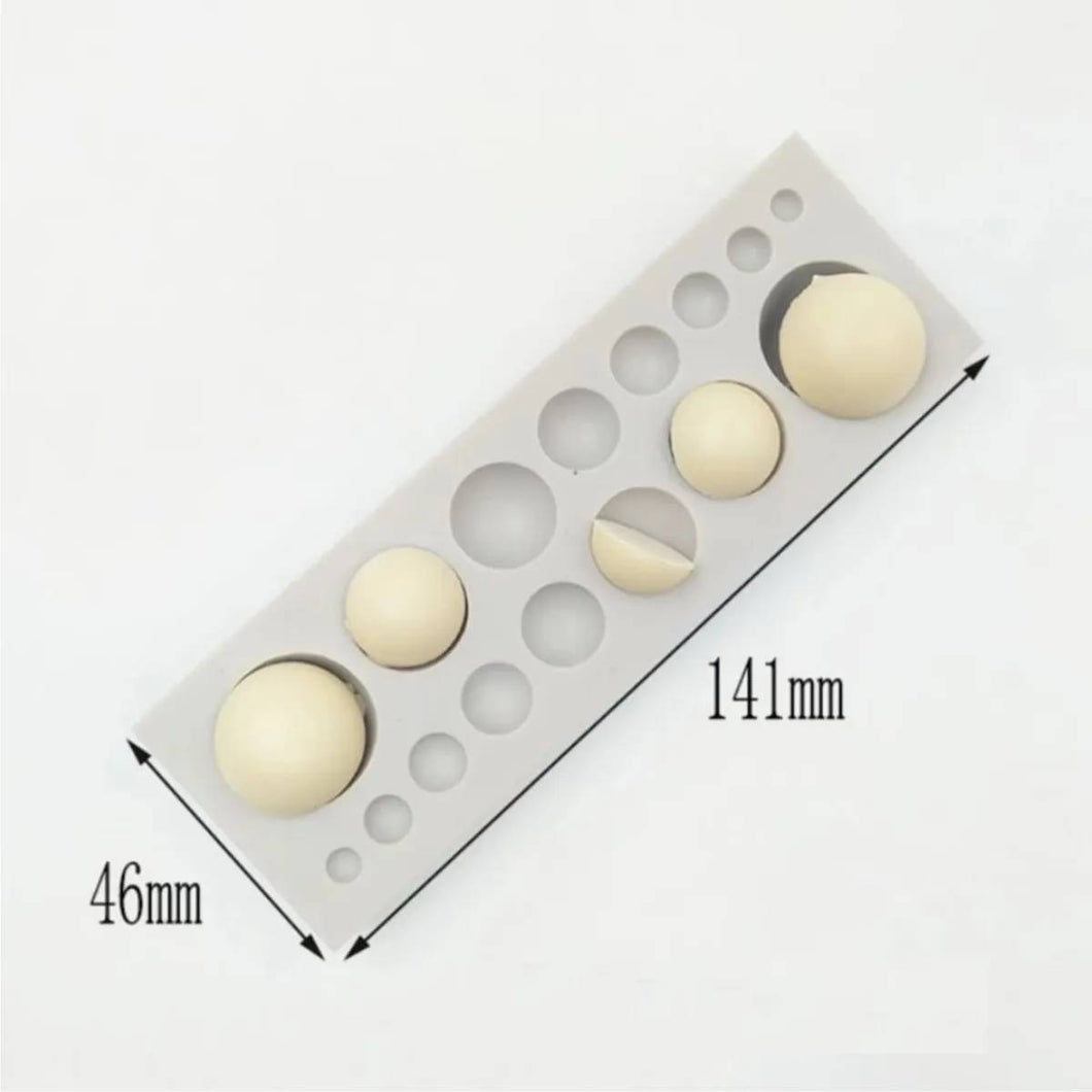 Molde Silicon Circulos Diferentes Medidas Rectangular