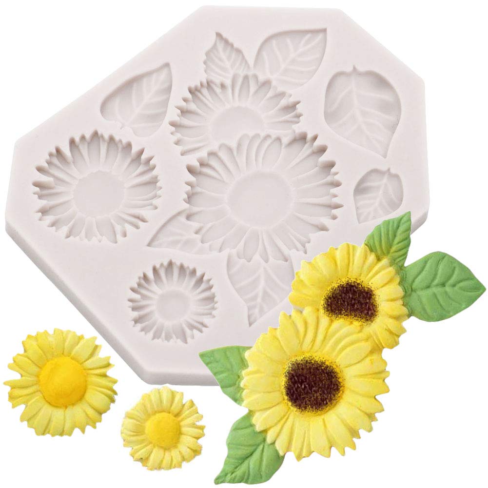 Molde Silicon Girasoles Grandes