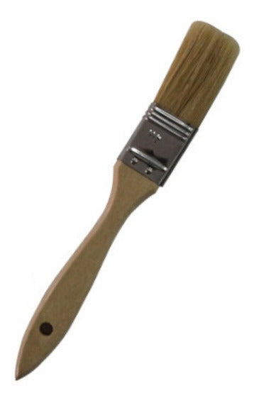 Brocha Mango Madera de Caucho 18x2.5cm