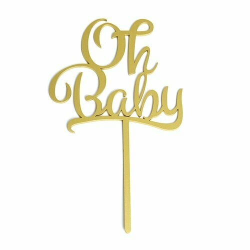 Letrero Oh Baby Gold