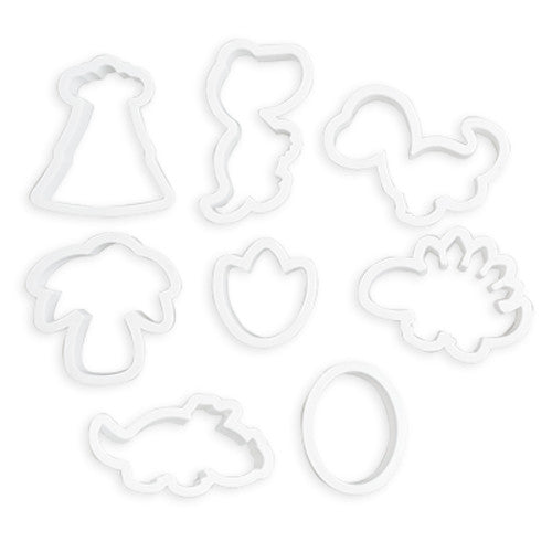 Juego Cortador Plastico Dinosarios Bebe 8 pz