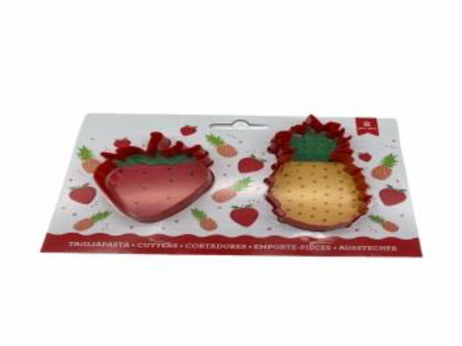 Cortador Galleta Plastico Fresa y Piña