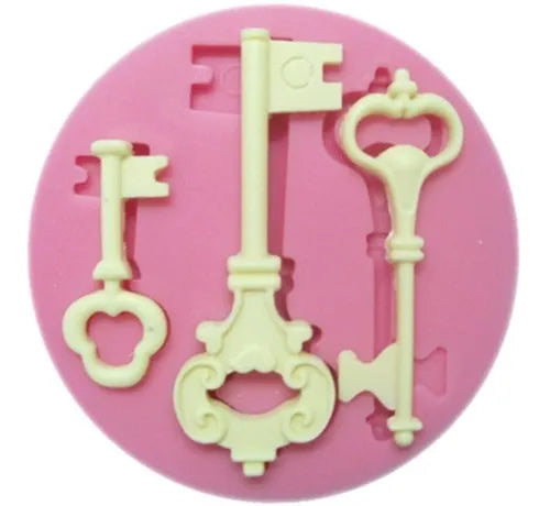 Molde Silicon Llaves X 3