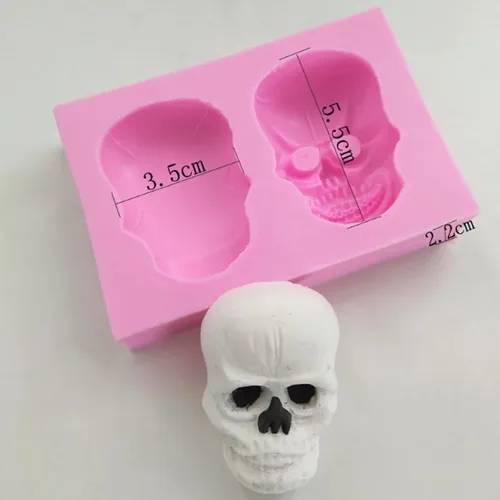 Molde Silicon Craneo 3D Grande